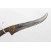 Work Gold Knife Dagger Blade Steel Sikh Kirpan Handmade Vintage Bidaree A628